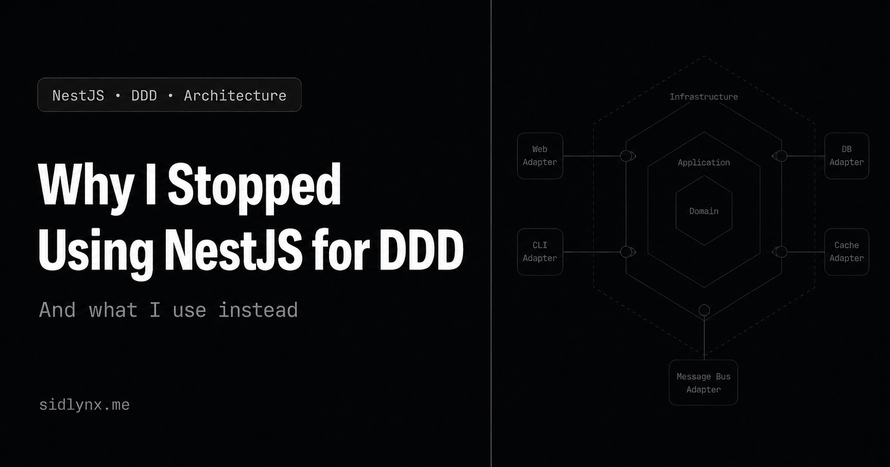 Why I stopped using NestJS for DDD and what I use instead